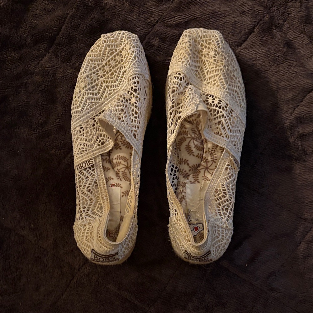 Skechers Women's Tan Crochet Espadrilles